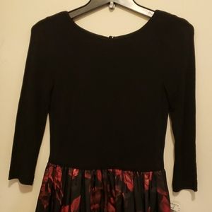 Aidan Mattox Black/Red Evening Gown Size 2